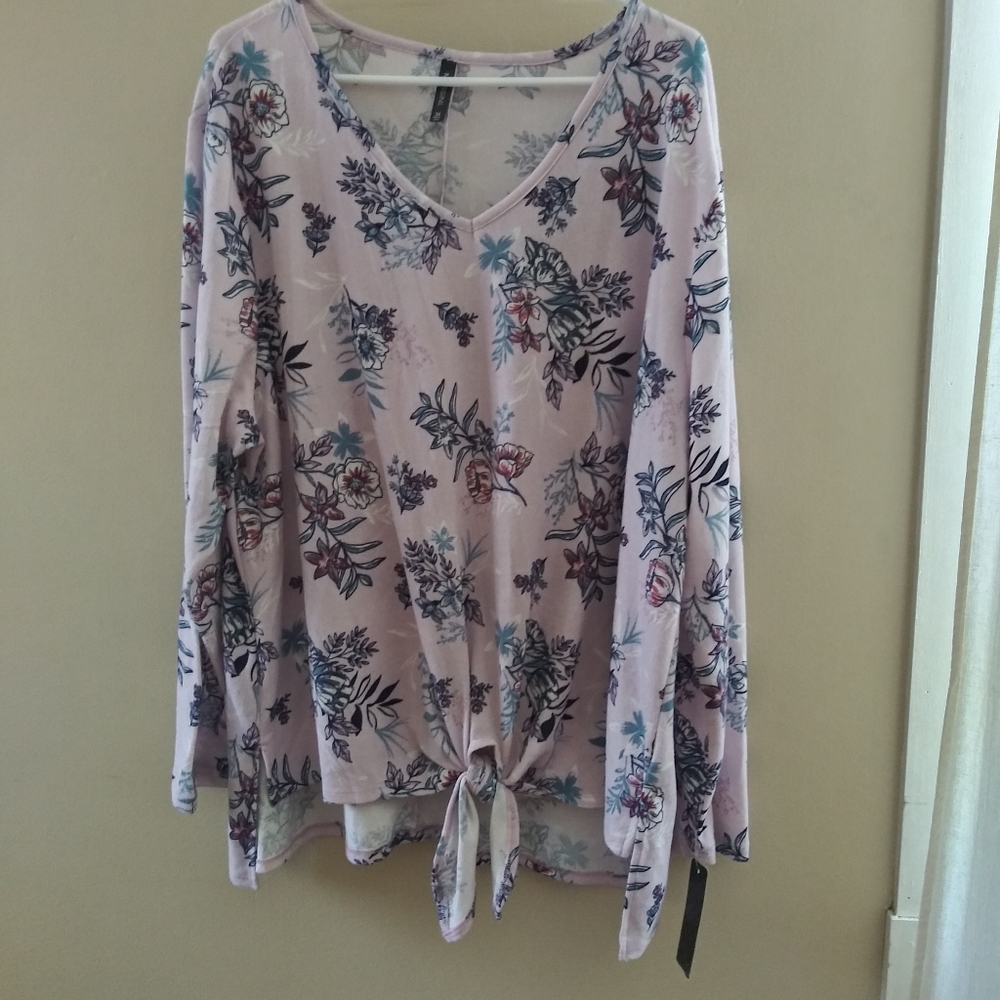 Massini floral Women Long Sleeve Top
